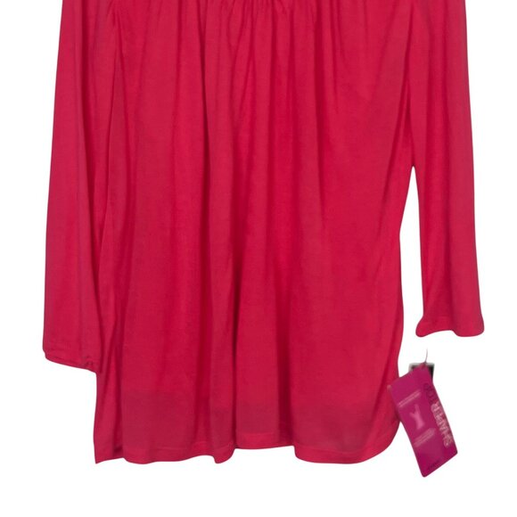 Alfani Shaper Top Shirt Womens Medium Radiant Rose New - Picture 4 of 10